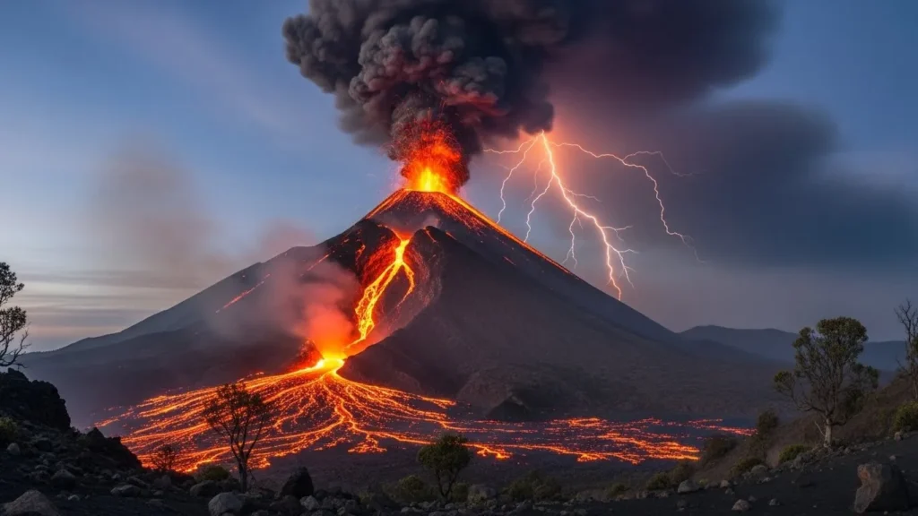 A volcano ready to erupt