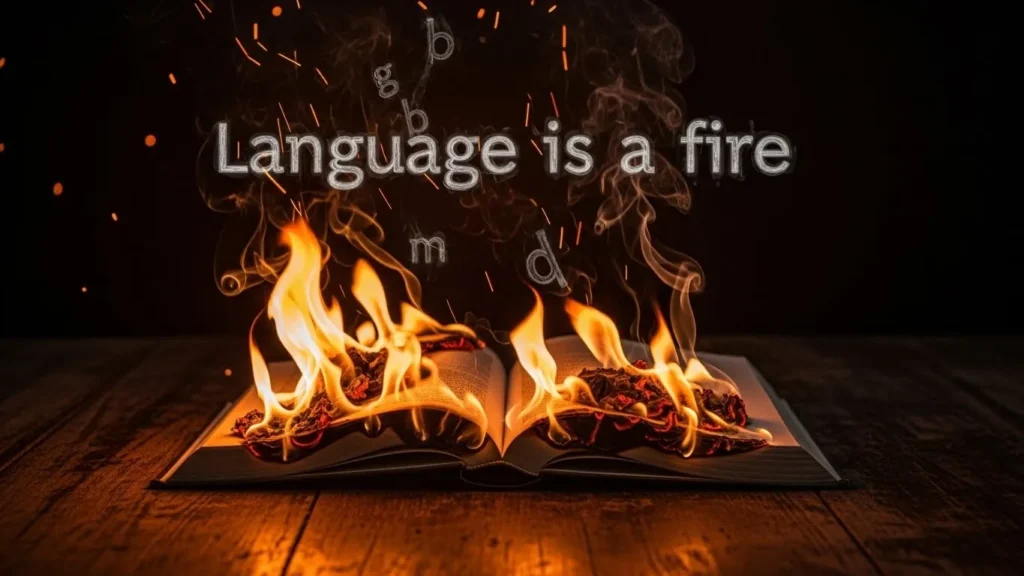 anguage is a fire