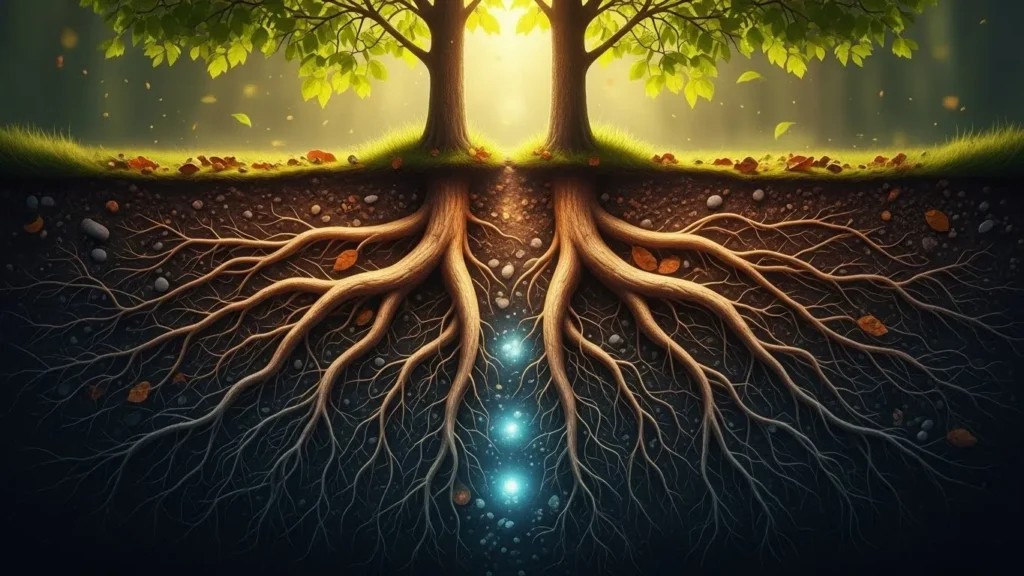 Best friends are roots beneath the soil