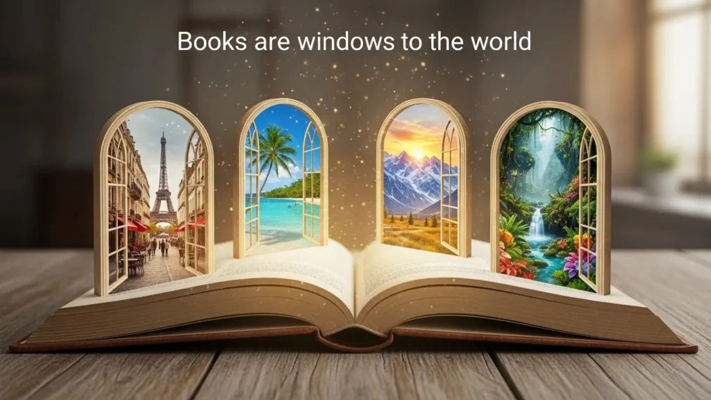 Books are windows to the world