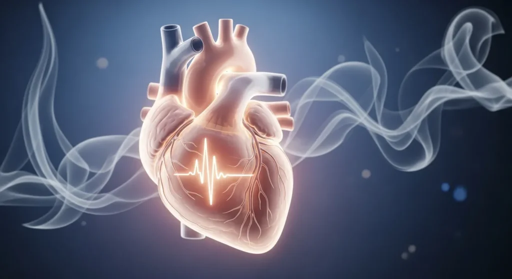 Calm is a slow heartbeat