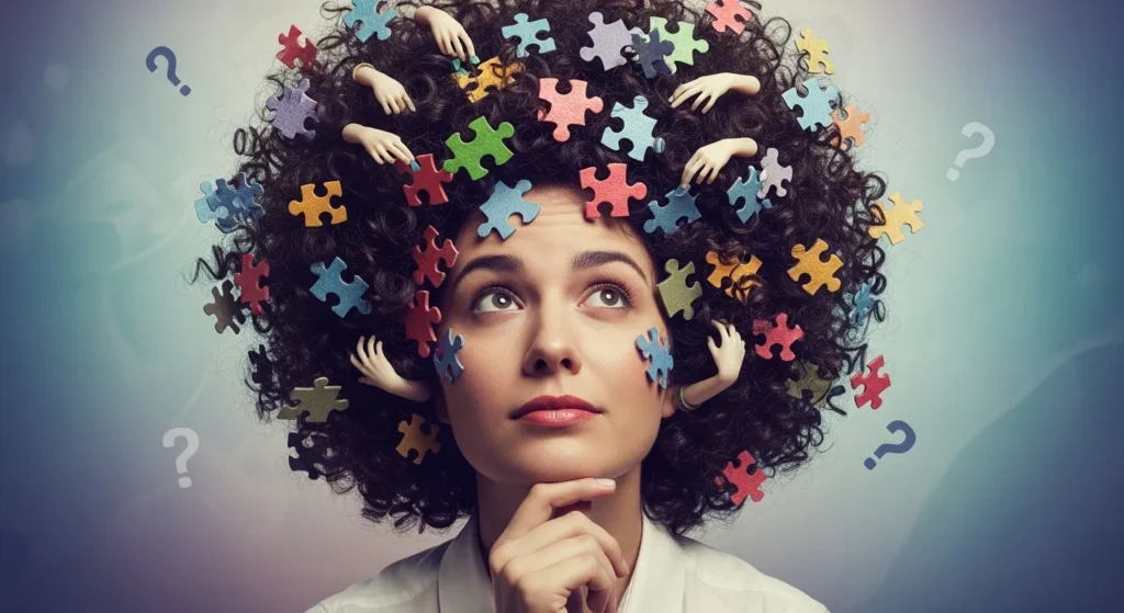 Curly hair is a puzzle