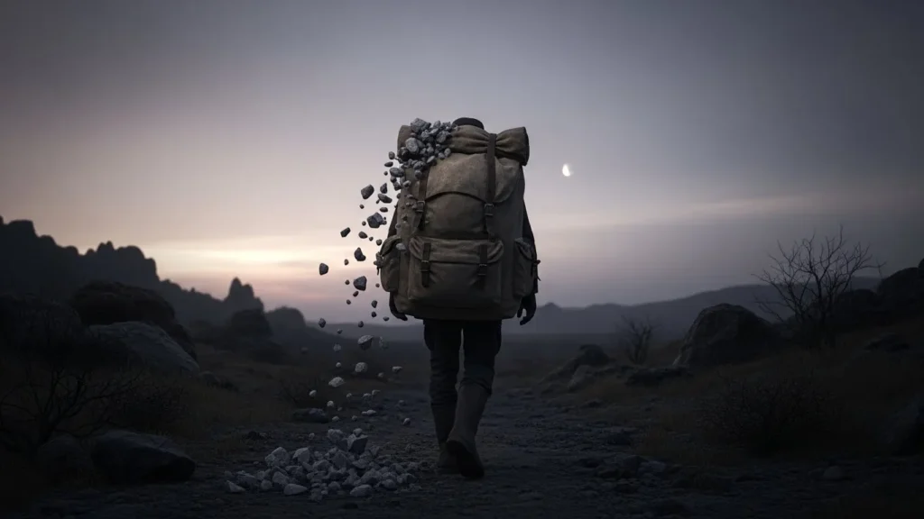 Depression felt like carrying a backpack full of stones