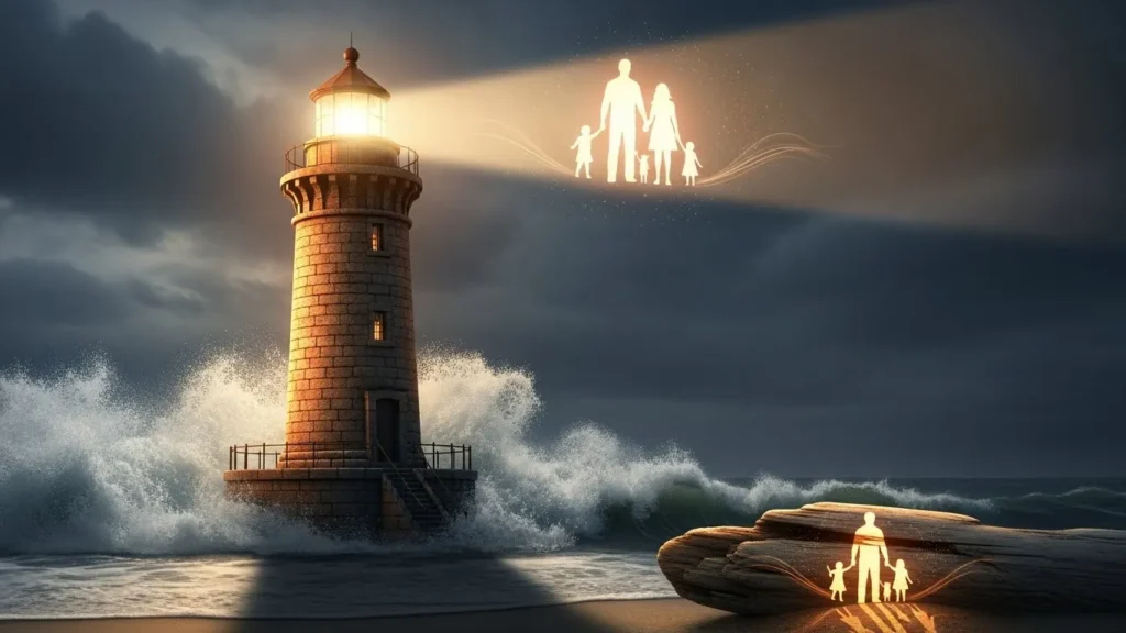 Family is a lighthouse