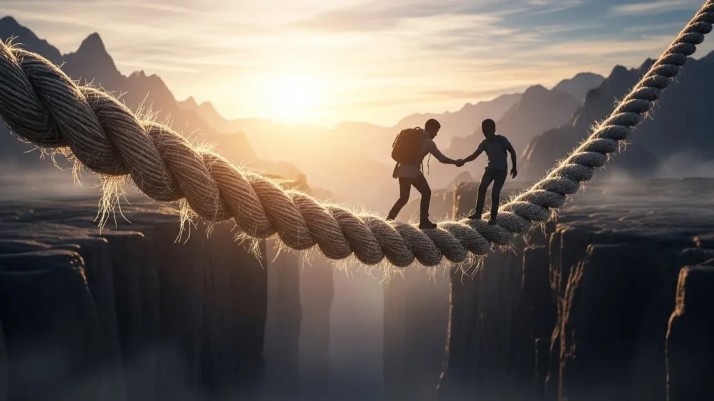 Friendship is a strong rope