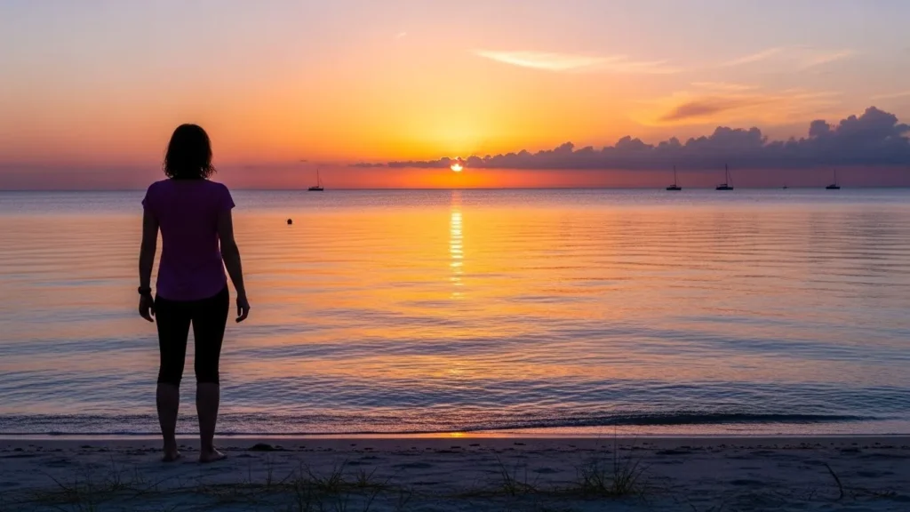 Happiness is a calm sea