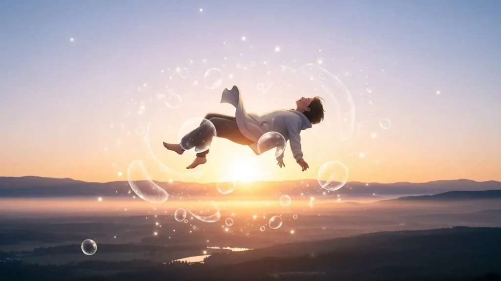  Happiness is floating on air