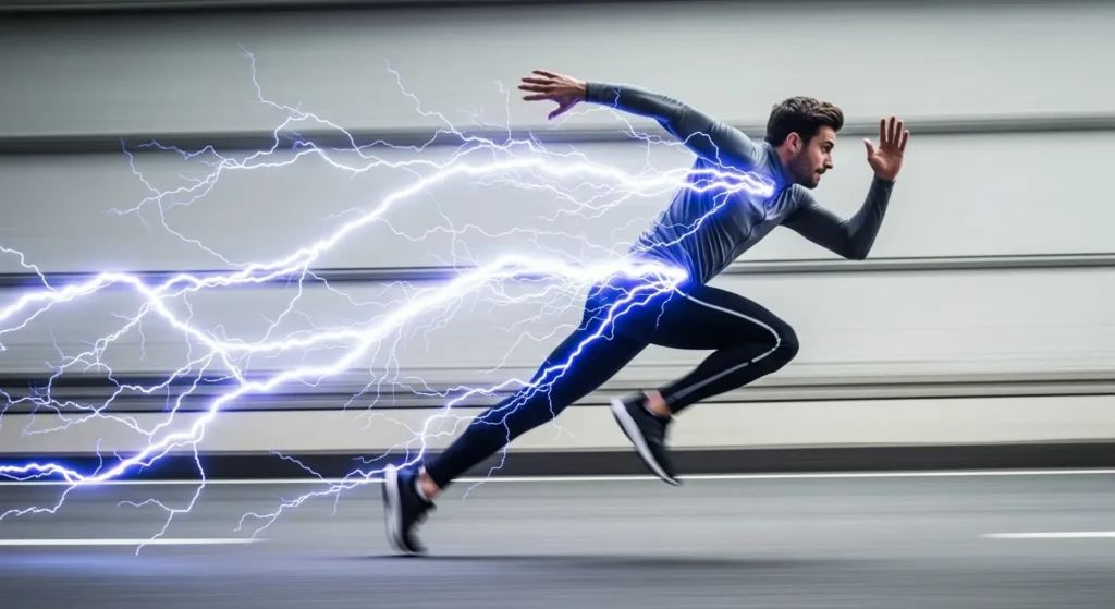 He moved like a lightning strike