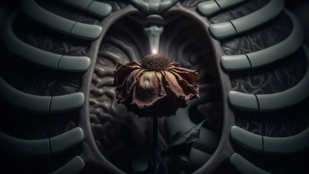 Her heart was a wilted flower