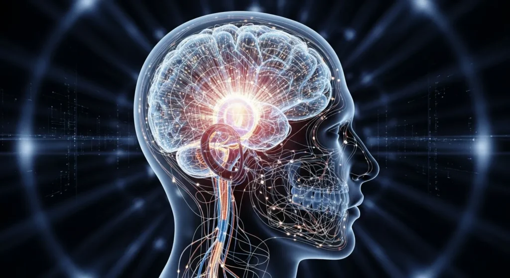 His brain is a high-speed network