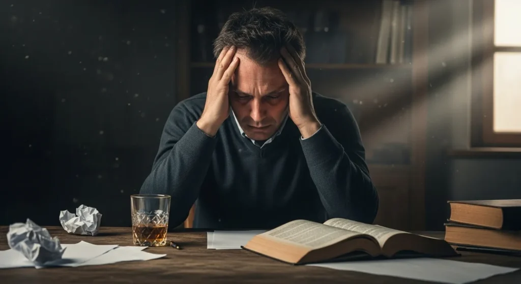 His confidence crumbled