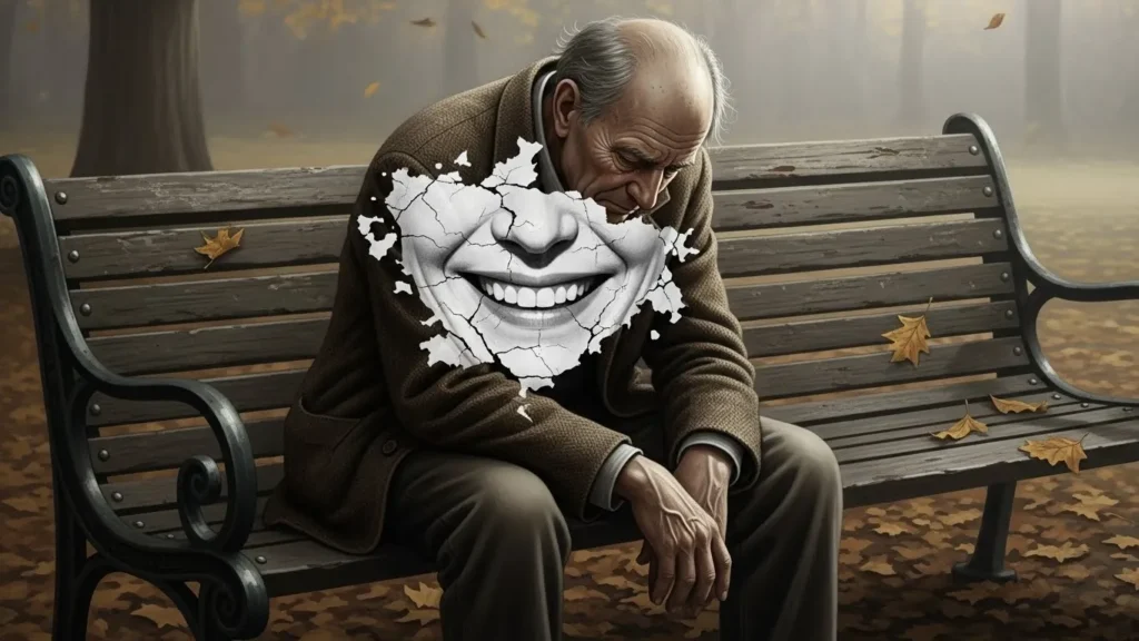 His joy faded like old paint