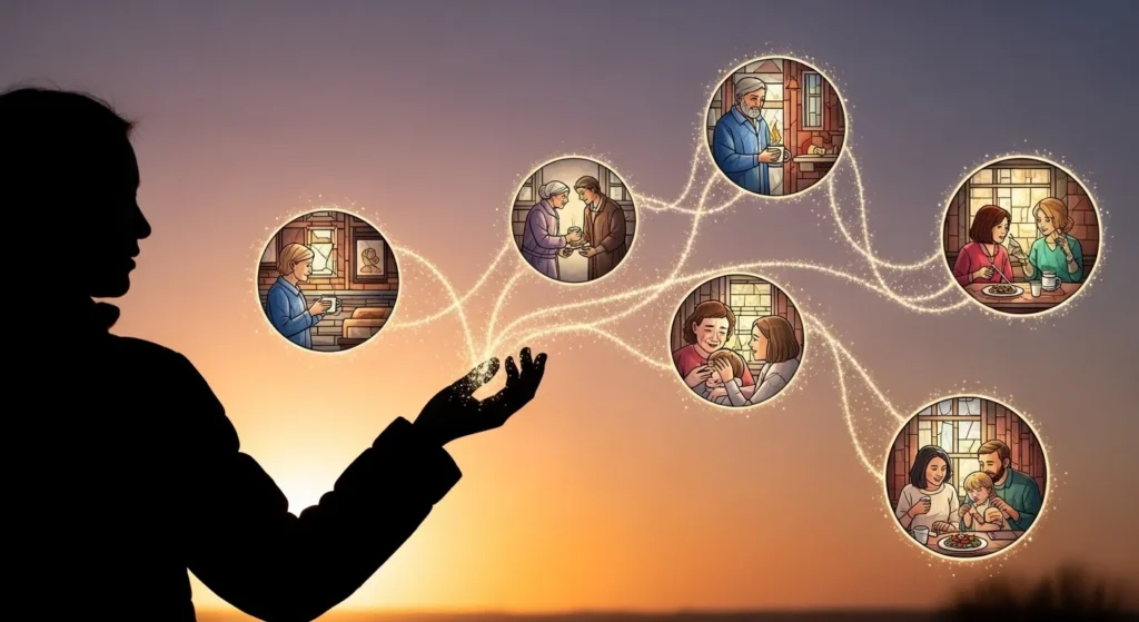 His kindness was a golden thread