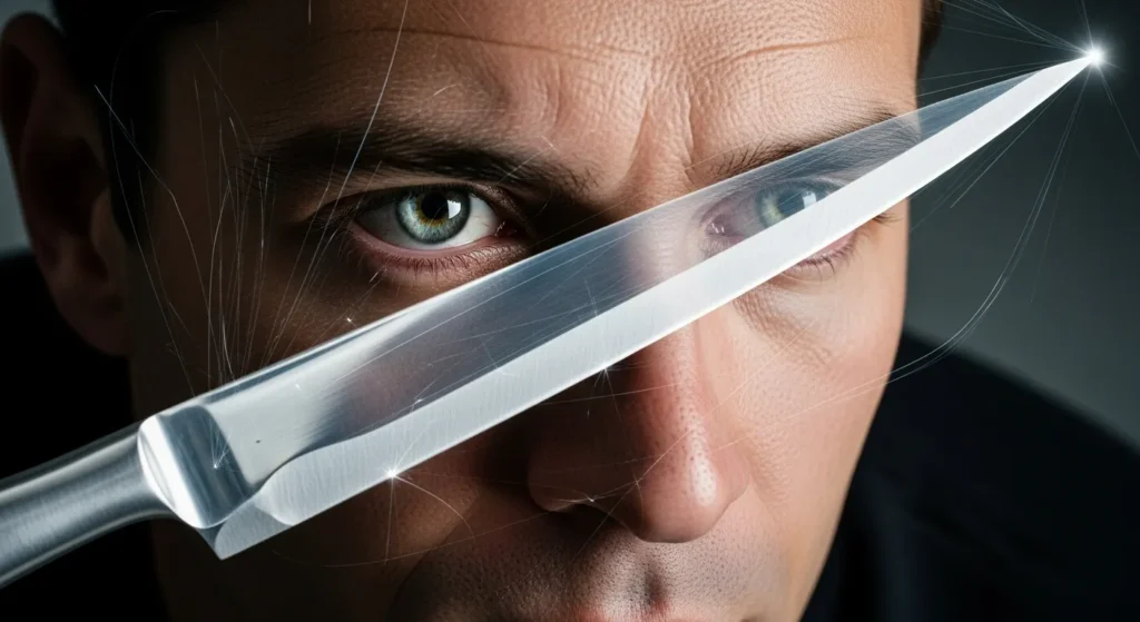 His mind is a sharp blade