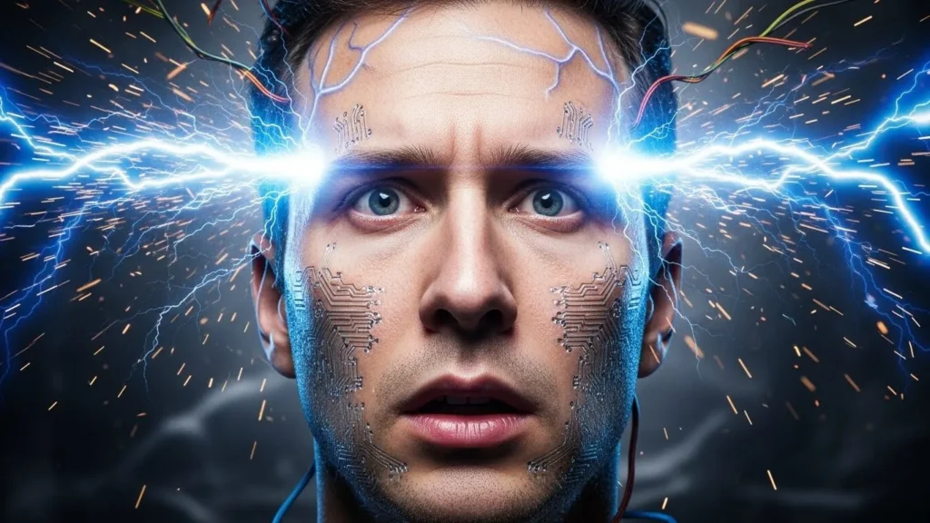 His mind short-circuited