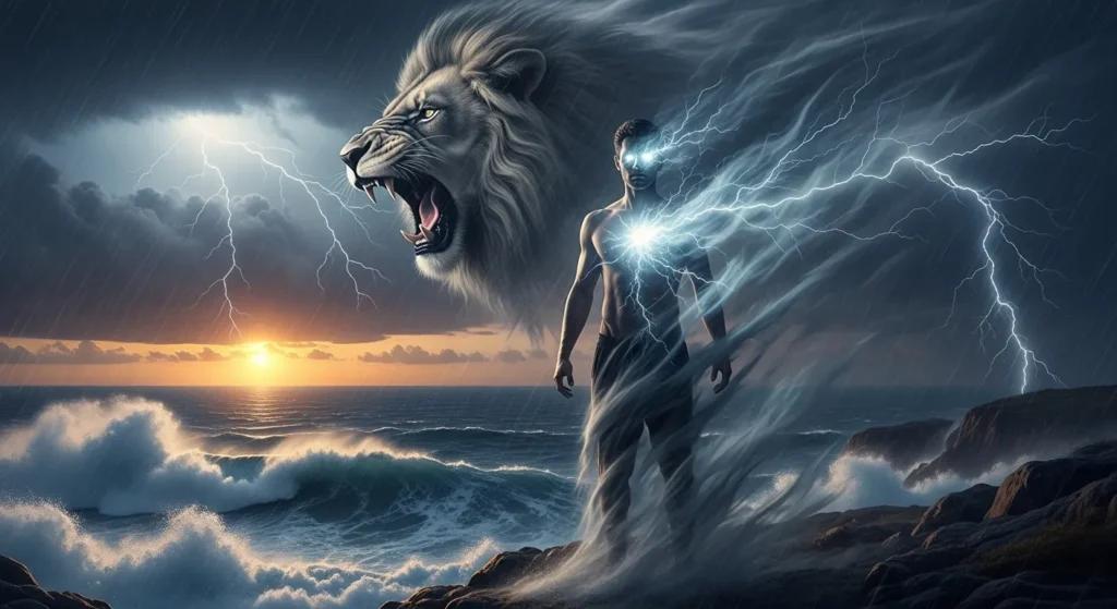 His spirit roared like a storm