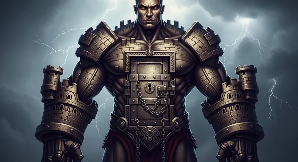 His strength was a locked fortress