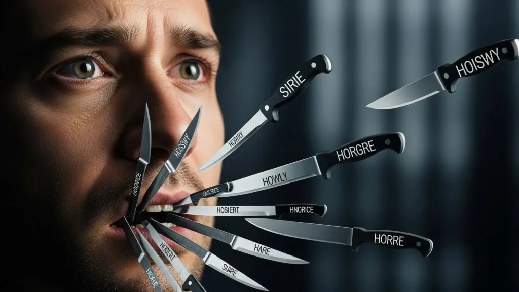 His words were knives