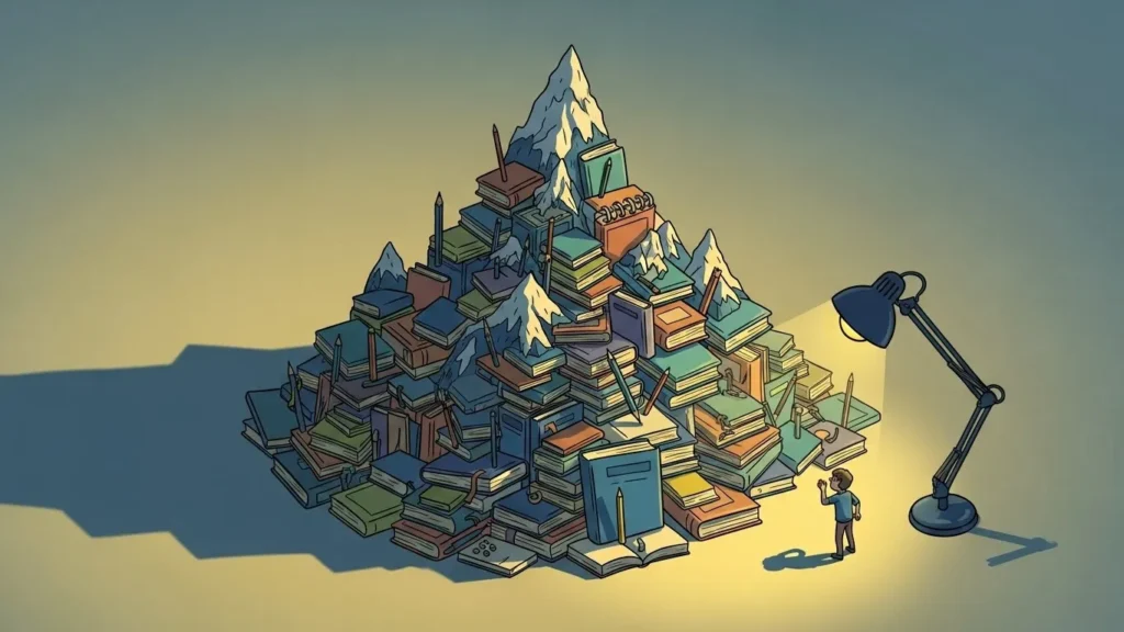 Homework is a small mountain