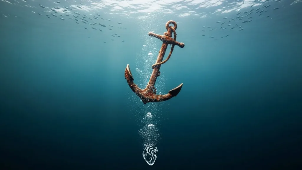 is heart sank like a dropped anchor