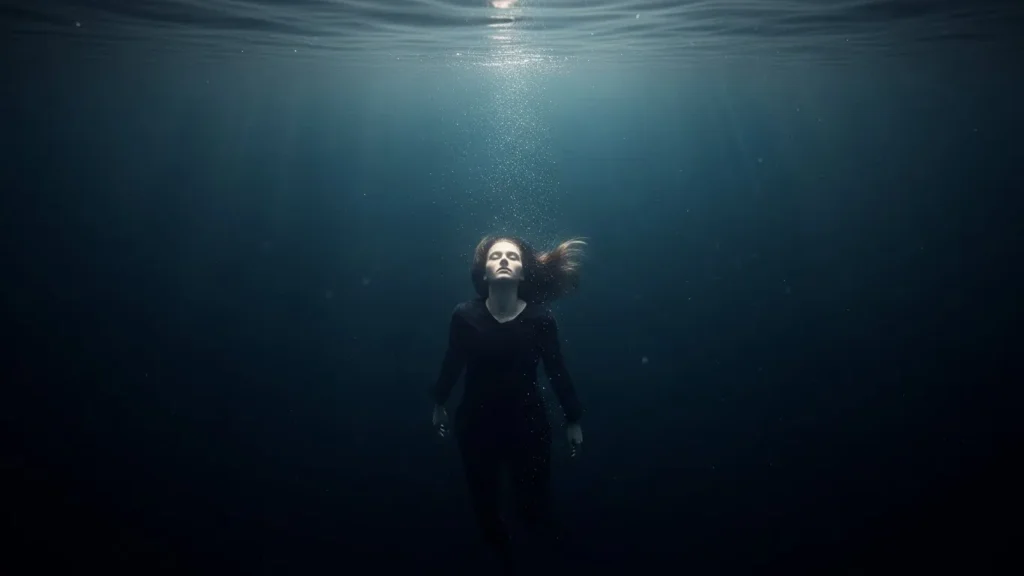 It felt like sinking slowly into deep water