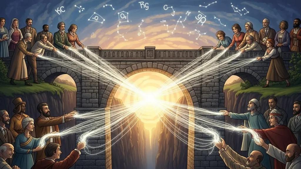 Language is a bridge between minds