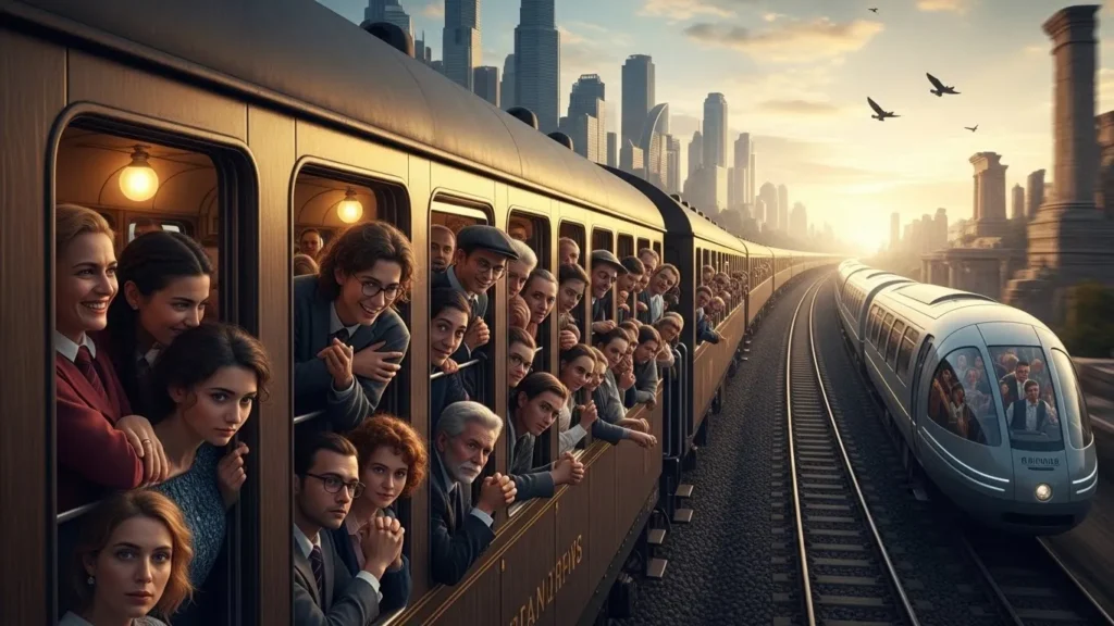 Life is a crowded train