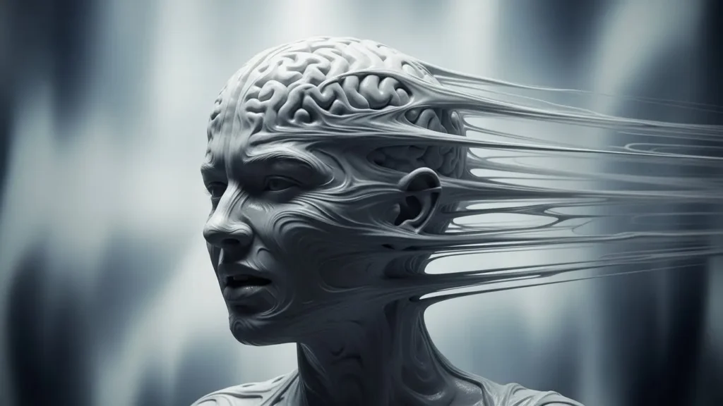 My brain moved through wet cement