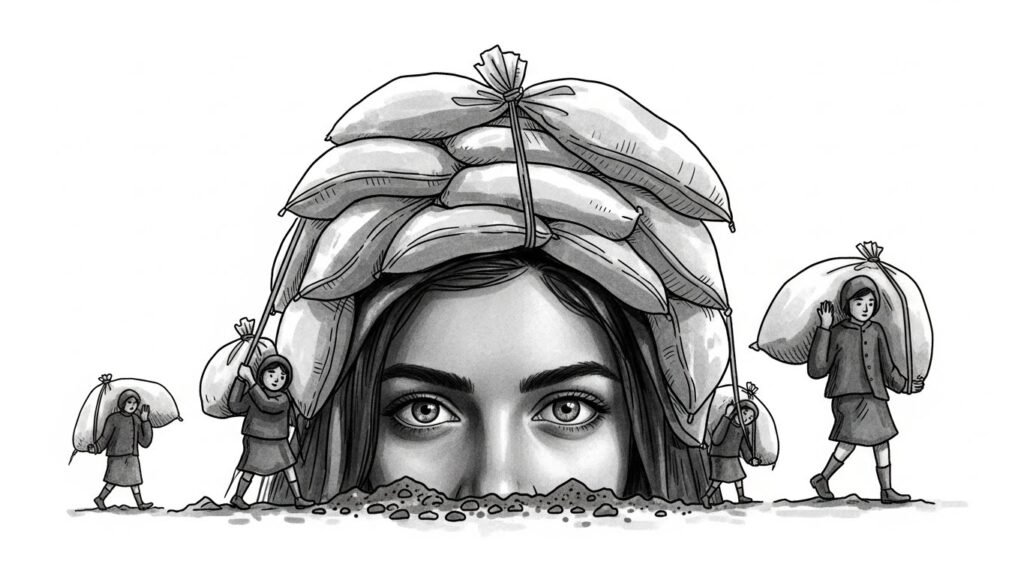 My eyes were carrying sandbags