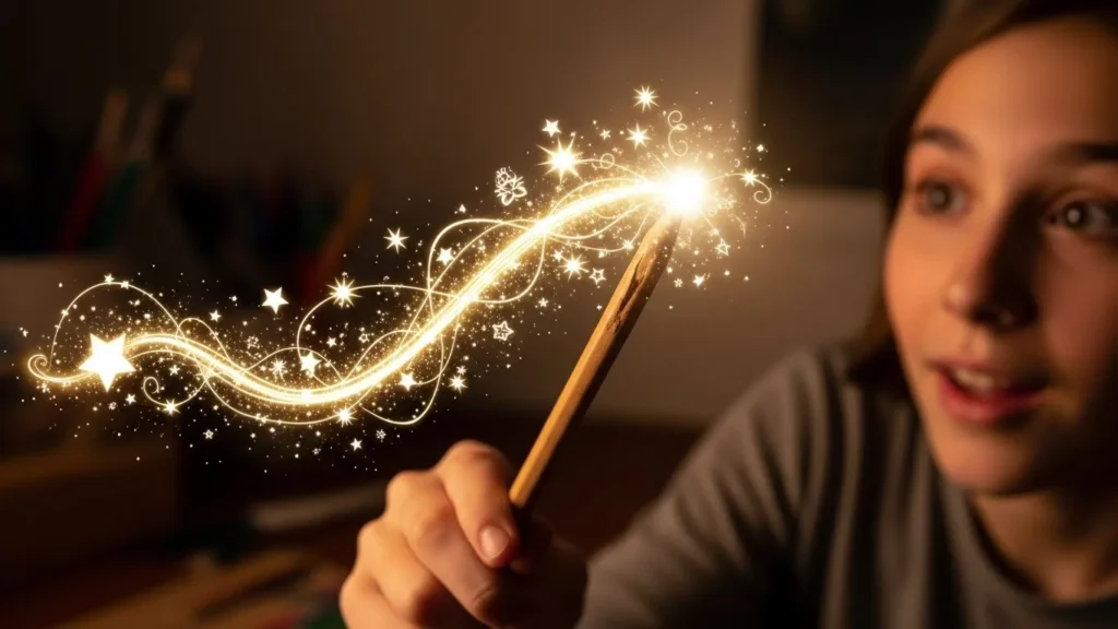 My pencil is a magic wand