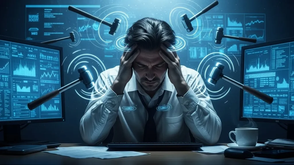 Pressure hammered him nonstop