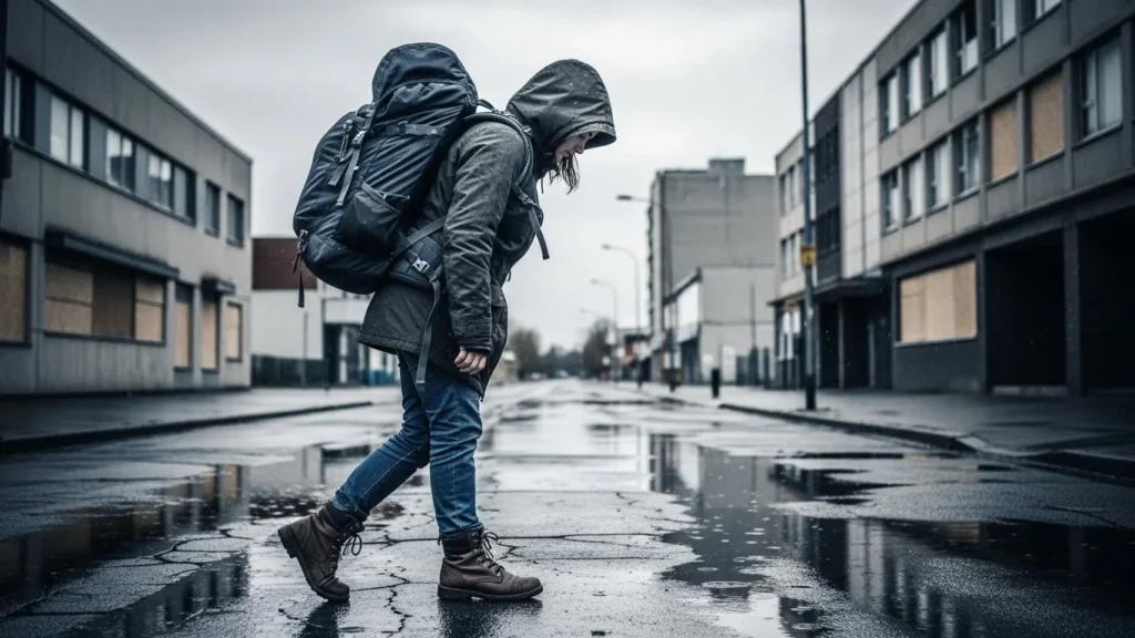 Pressure sat like a loaded backpack