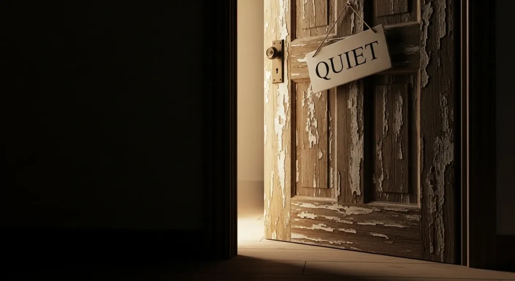 Quiet is a closed door