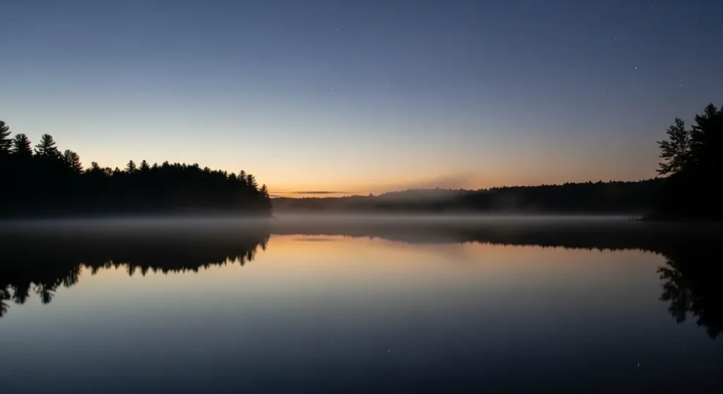 Quiet is a sleeping lake