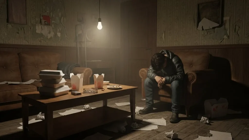 The room smelled of failure