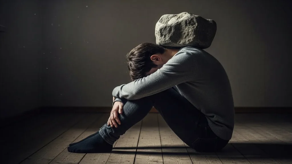 Sadness sat on my chest like a heavy stone