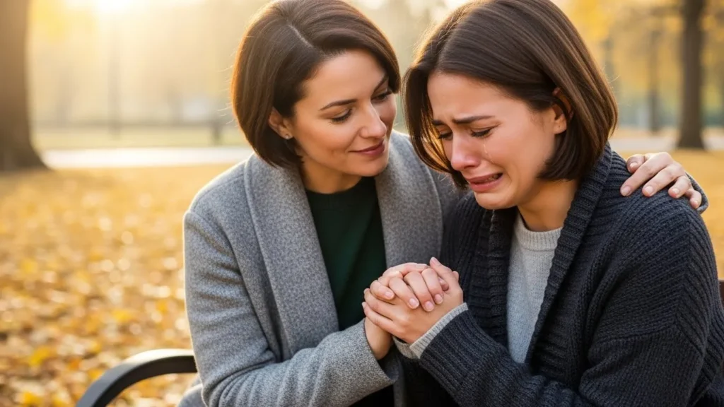 She was emotional first aid