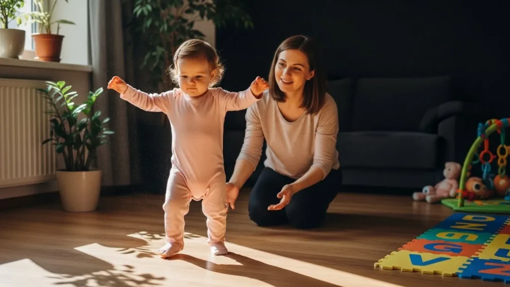 She was learning to walk before she could run