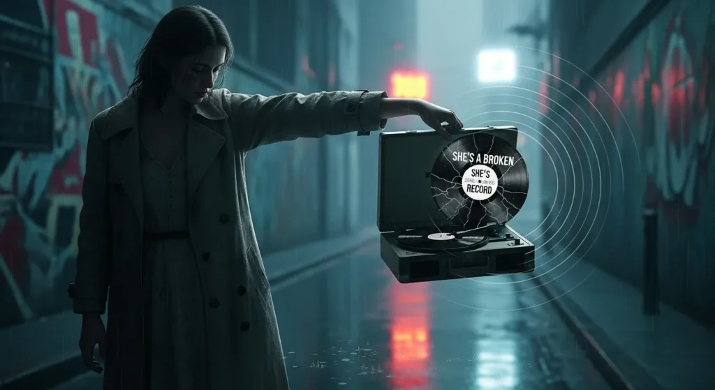  She’s a broken record