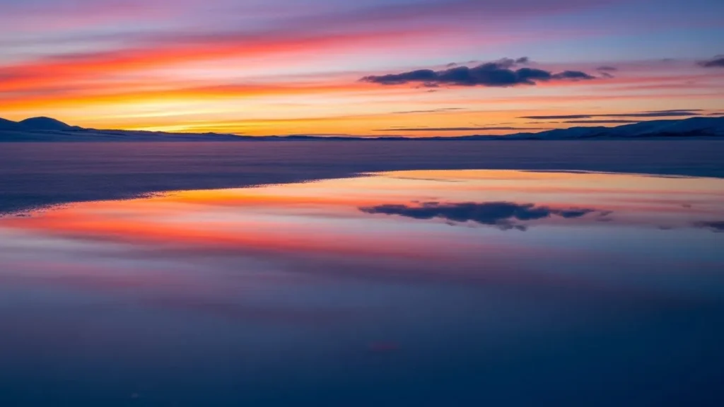 Snow was a mirror for the sky