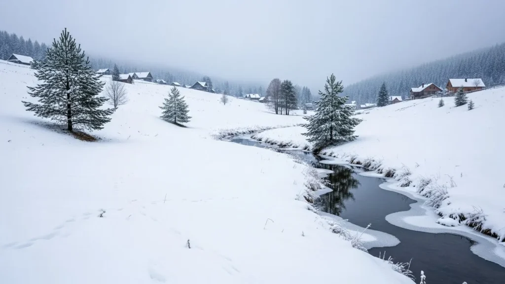 Snow was a white blanket covering the earth