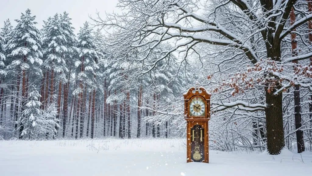 Snow was time standing still