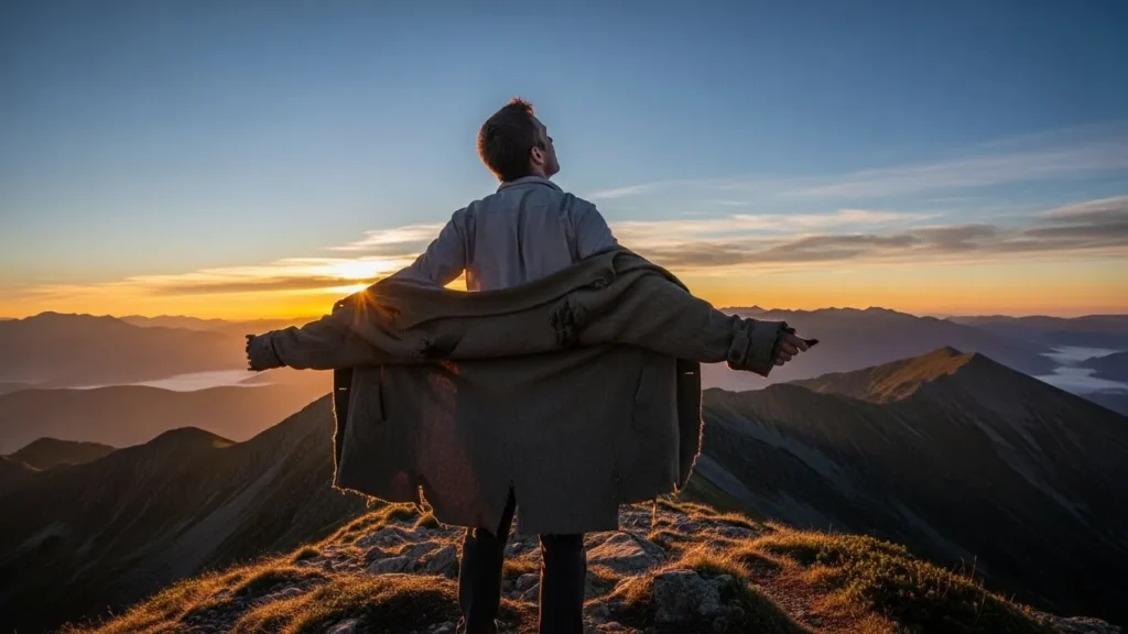 The burden slipped off like a coat