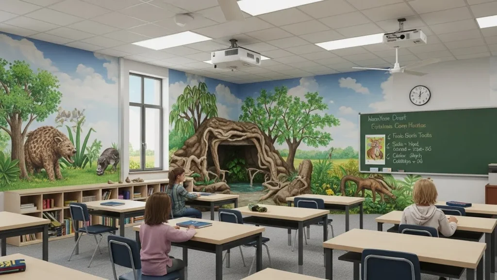 The classroom was a zoo