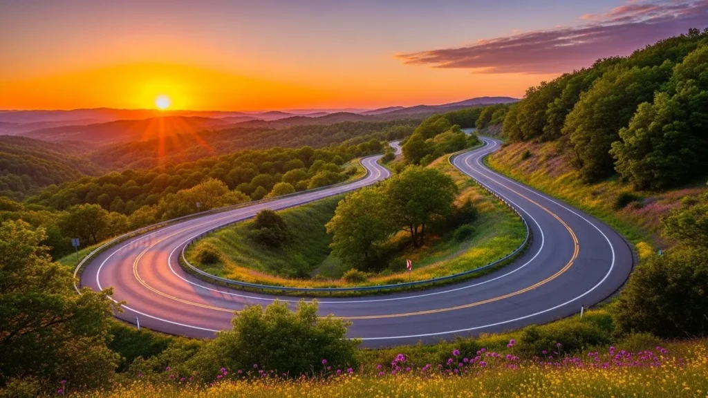 The journey was a winding road