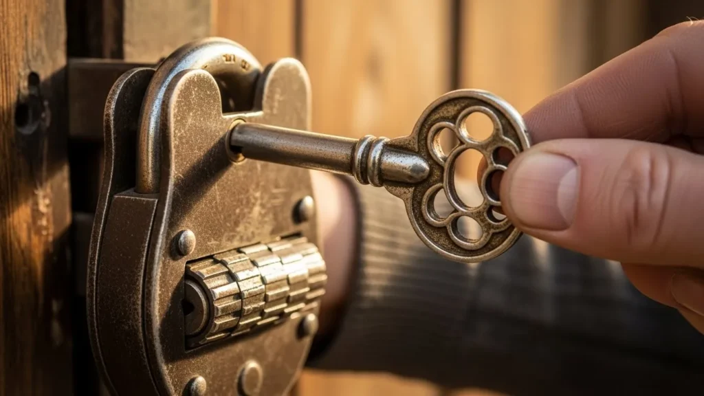 The key finally fit the lock