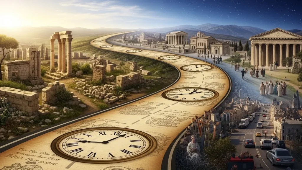 Time is a winding road