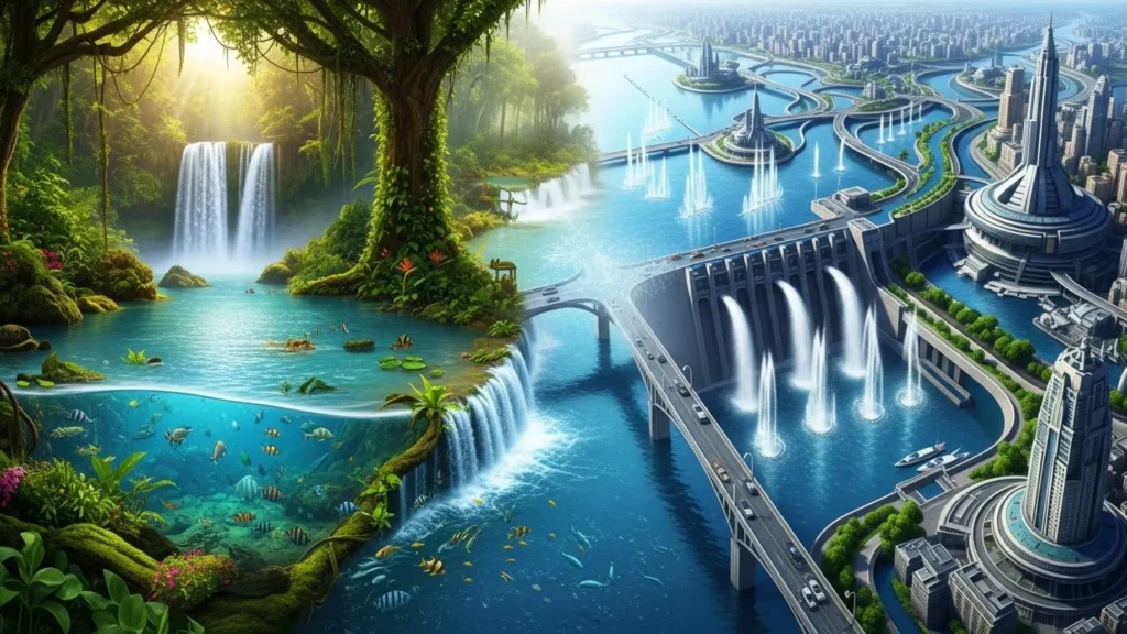 Water represents life and control