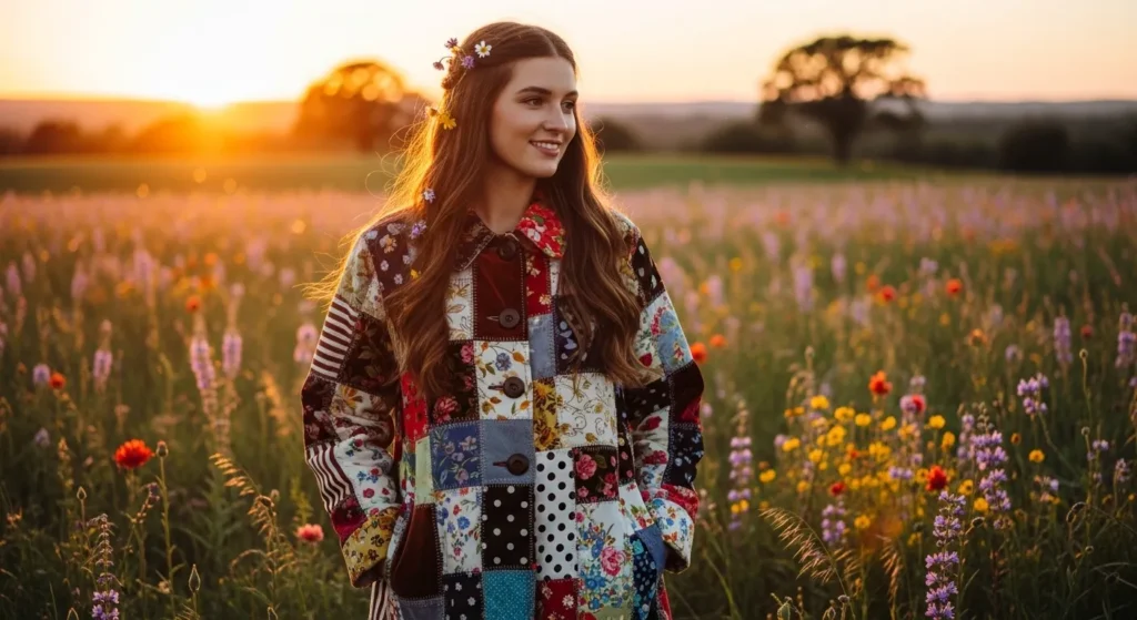  Her coat was a patchwork quilt