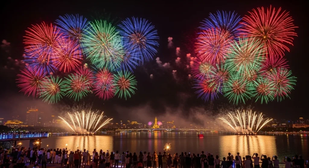 Celebration is a burst of fireworks